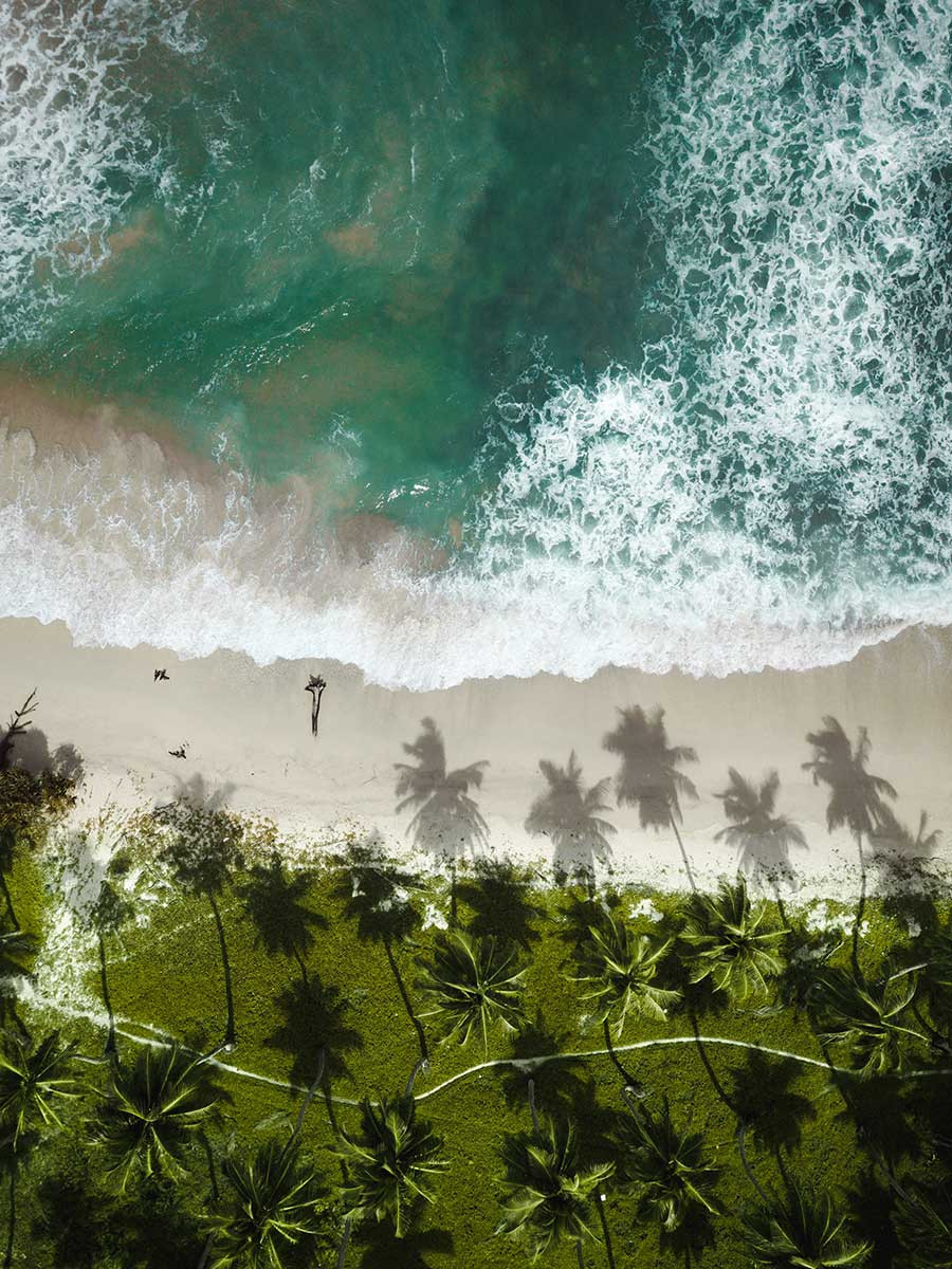 Aerial view of the Great Nicobar island