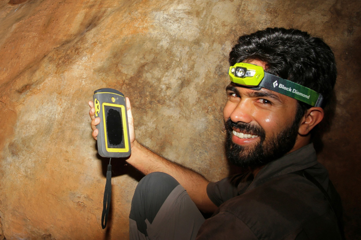 Rohit Chakravarty bat scientist with a bat detector