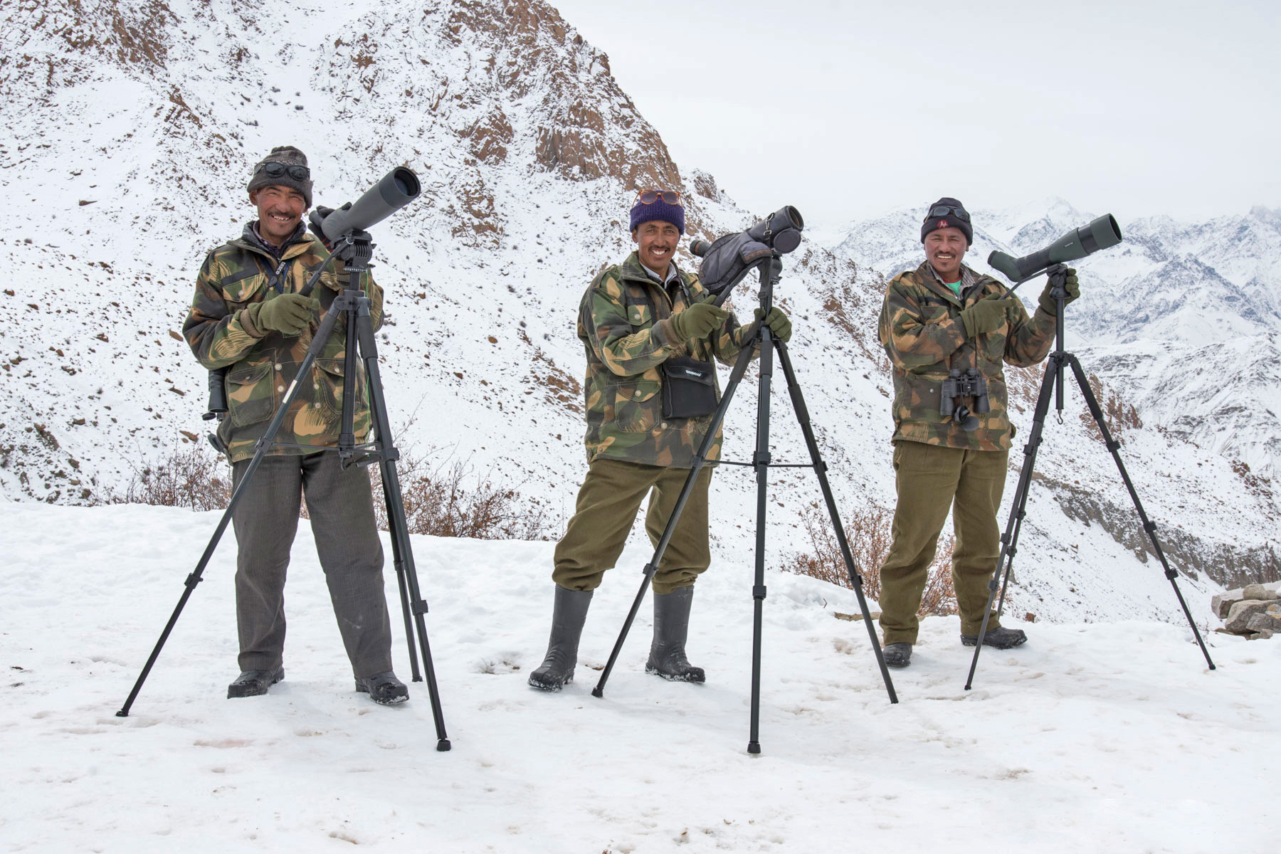      Norbu and the team of trackers   Shot by Nick Garbutt Natural Selection V  | Nature Infocus