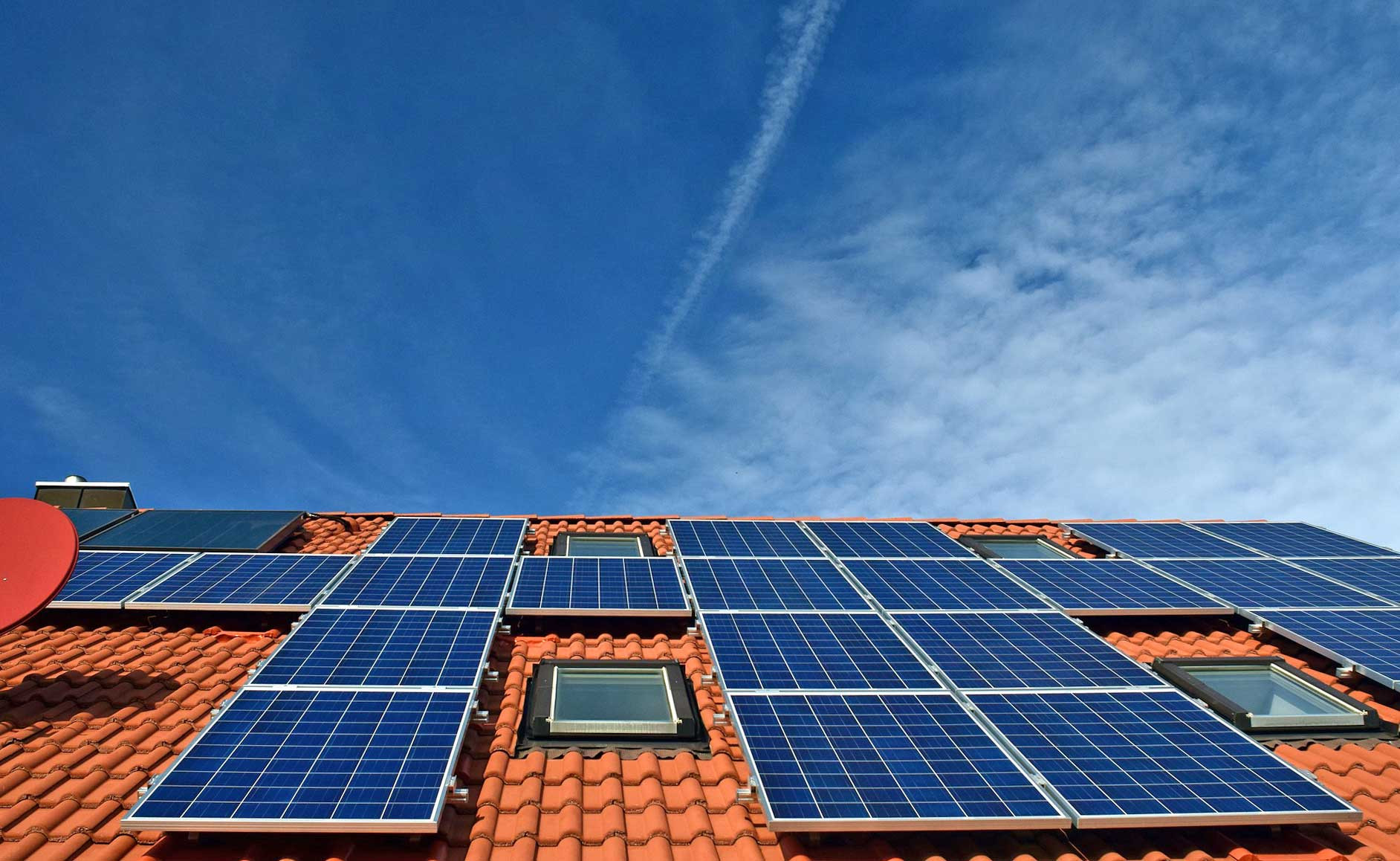 Roof top solar panels 