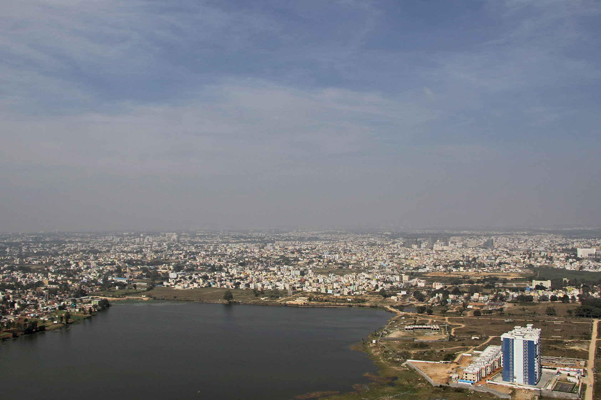 Aerial view of Bangalore city, from 2011 | Nature inFocus