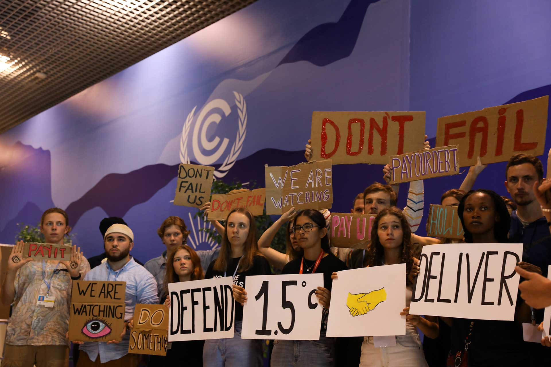 Climate activists and protestors at COP27 in Egypt