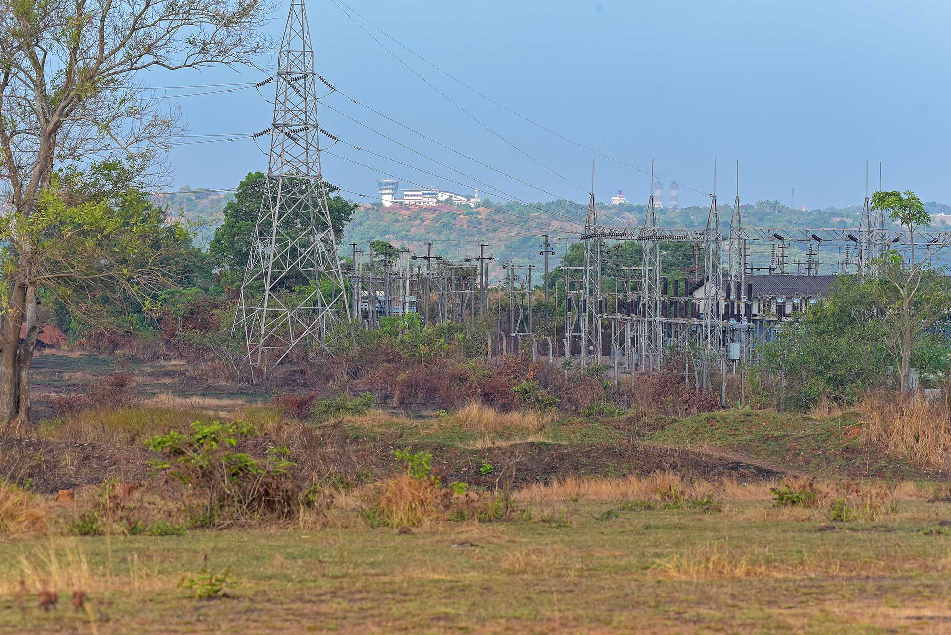 Electric substation built on a laterite habitat in Mangalore