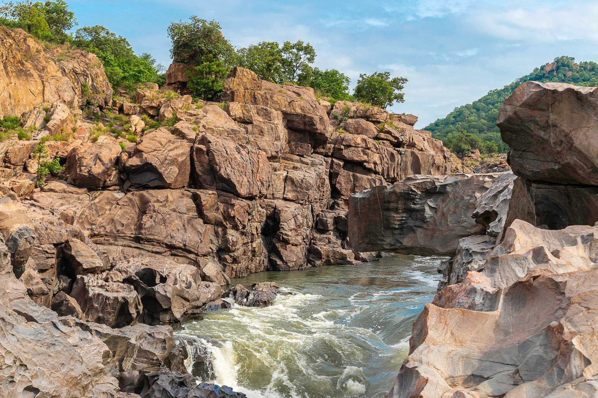 River Cauvery flowing through Mekedatu in Karnataka
