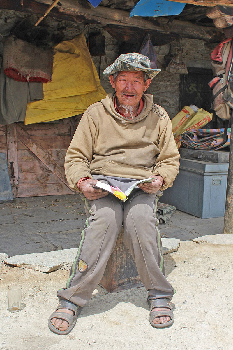 local resident of Pooh village in Upper Kinnaur