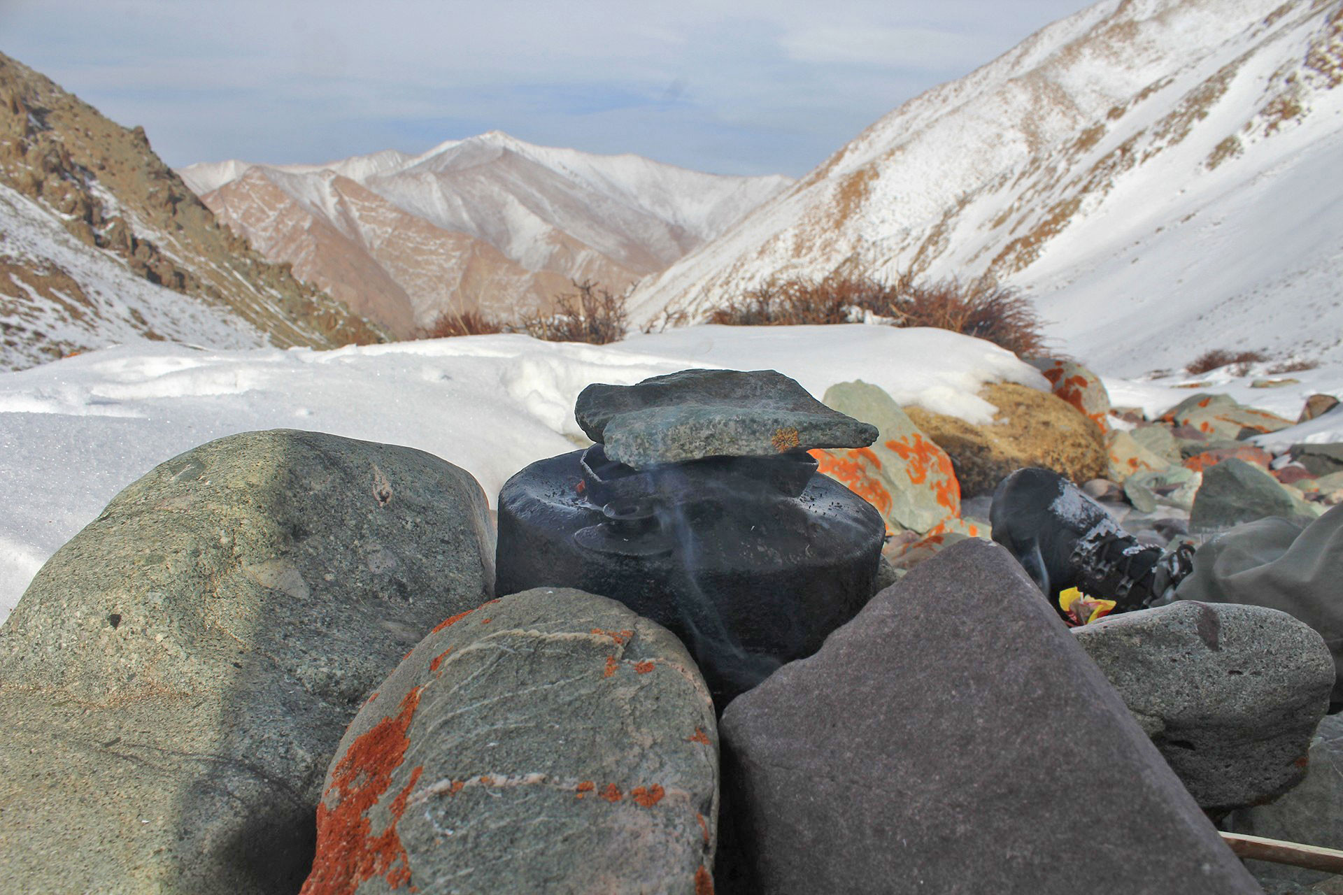Making tea in the Himalayas
