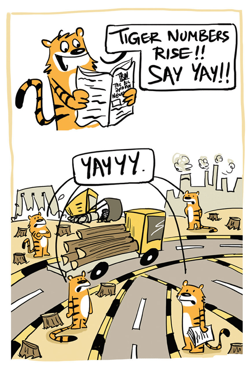 Ed rohanc tigernumbers image - A Peek Into Green Humour For A Greying Planet | Nature inFocus