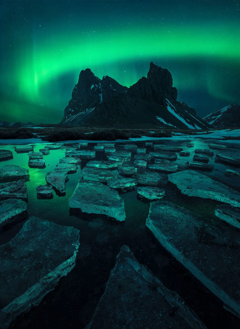 Northern Lights in Southeast Iceland