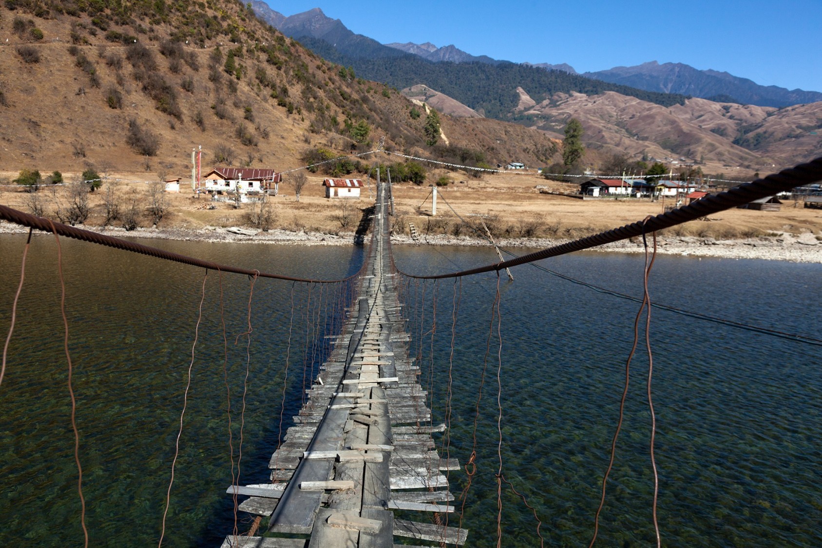 The hanging bridges in Arunachal Pradesh are an adventure to walk on, as they swing wildly with every step you take. I crossed this one in Mechuka, a remote village in the north of the state, close to the China border. On the other side is a 400-year-old Buddhist monastery, atop a hill. Before the Indo-China war, the border was open, and people here used to trade with nearby Lhasa, but now they have to depend on getting all their supplies from Aalo. 